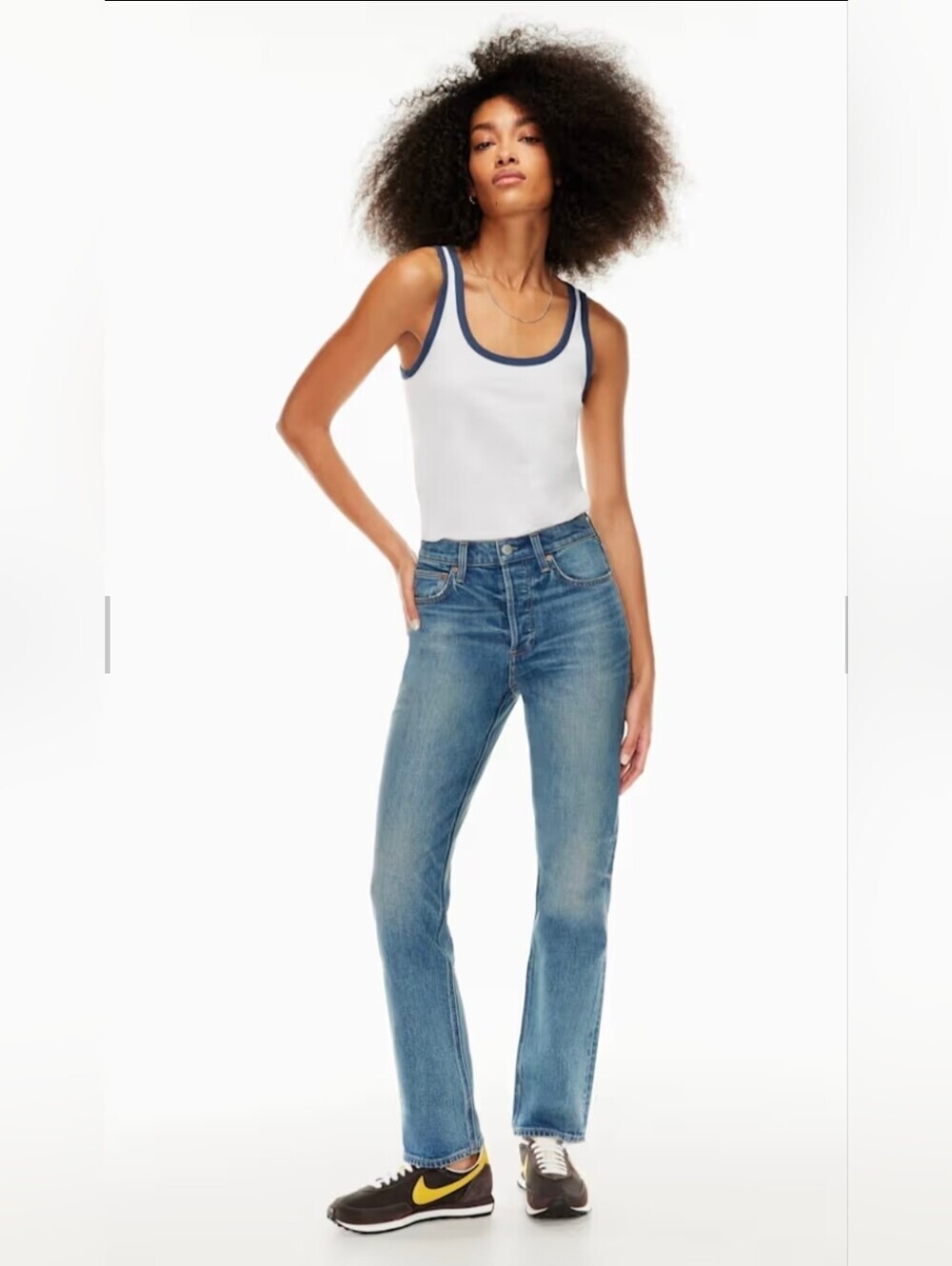 NWOT ARITZIA Denim Forum The Arlo High Rise Straight Jeans 30L Size 25